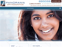 Tablet Screenshot of panoramaorthodontics.com